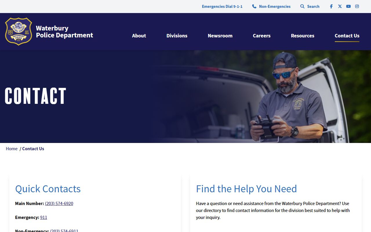 Waterbury sex offender registry police department resources